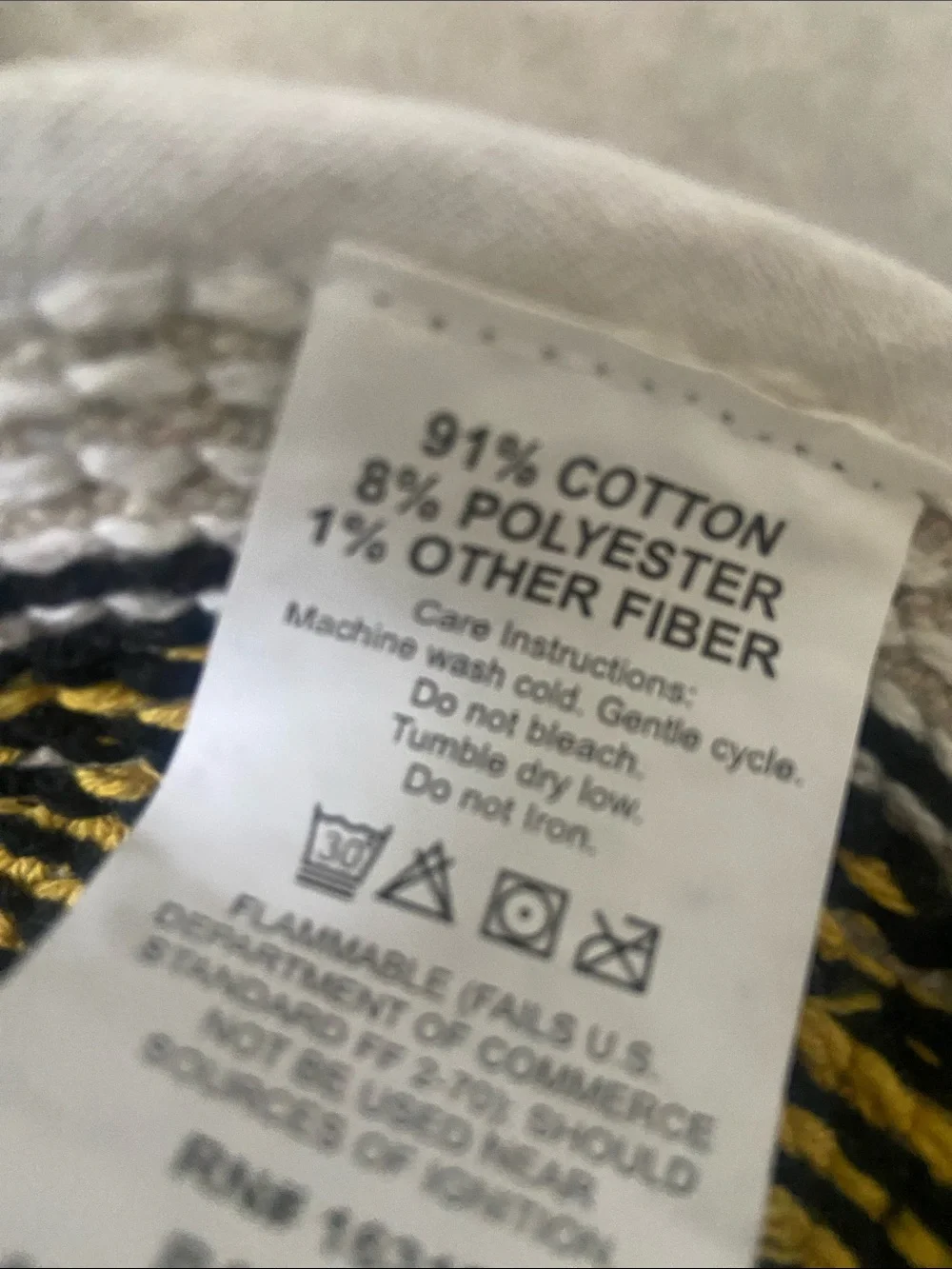 Yellow Banana-Shaped Cotton Accent Rug